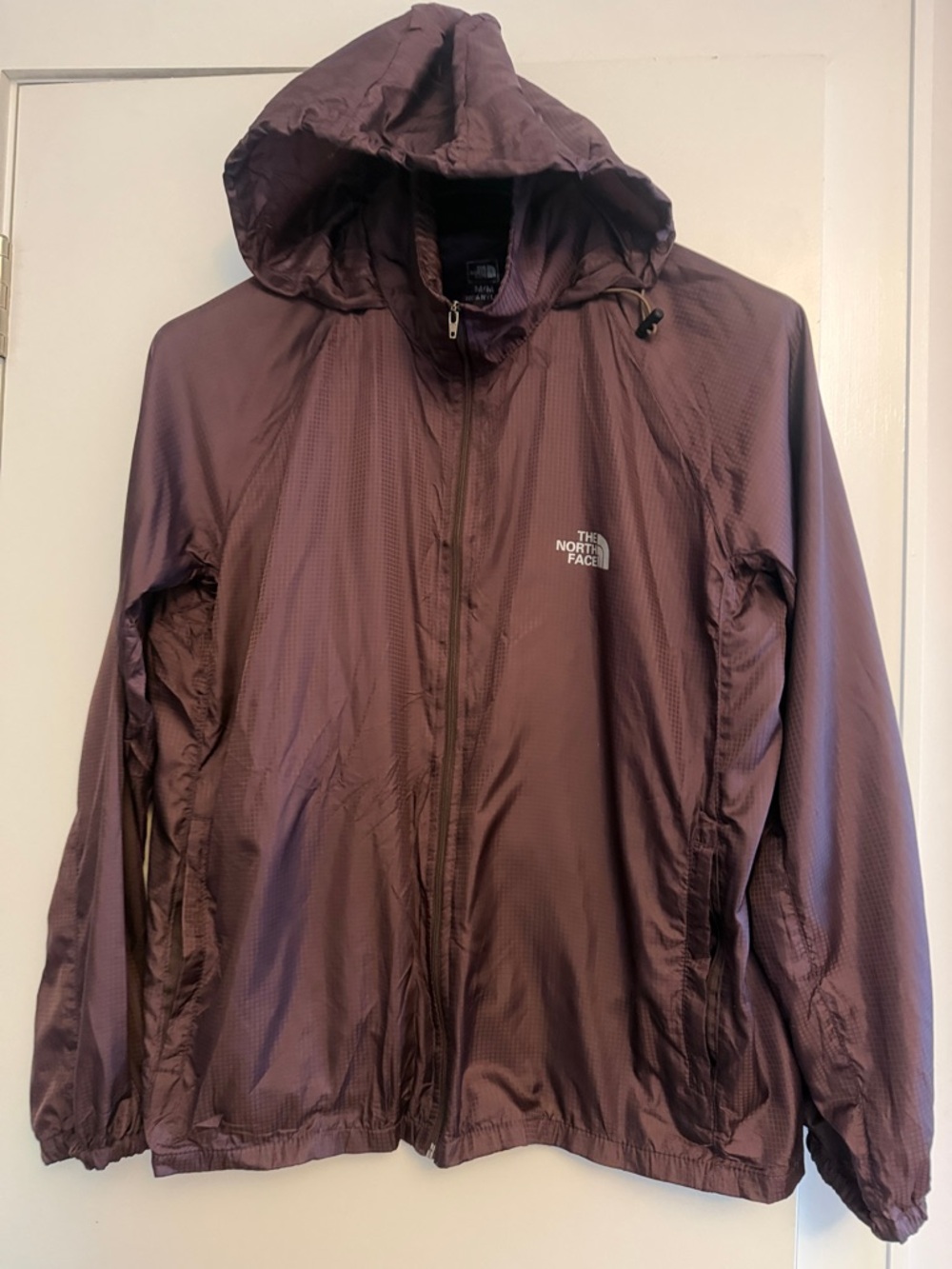 The North Face Lightweight Hooded Windbreaker Jacket in Plum